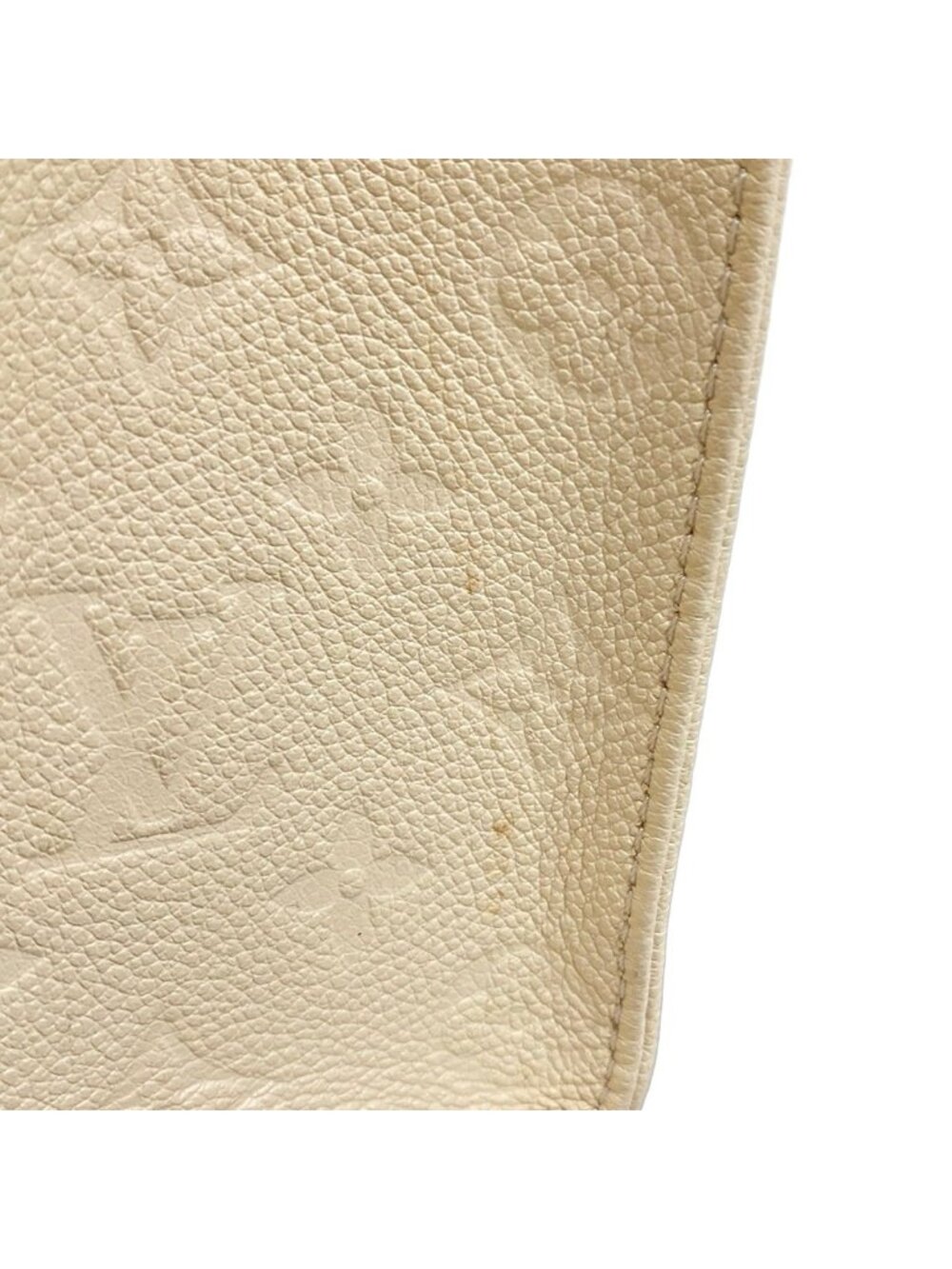 Louis Vuitton Tote Monogram Empreinte On The Go PM Cream Leather Cowhide - Picture 14 of 15